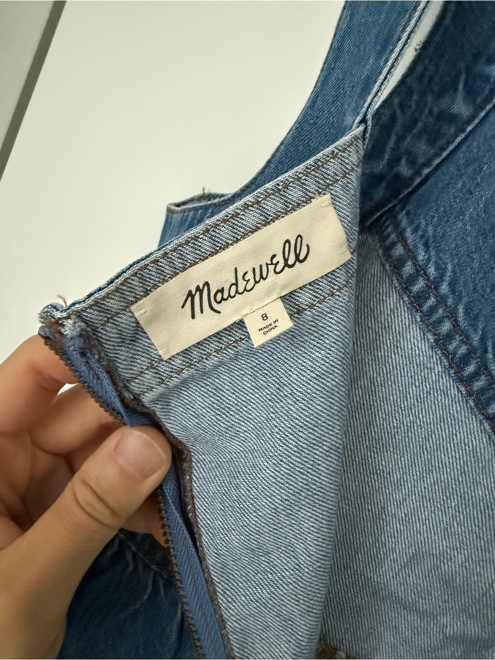 Madewell Blue Denim Midi Dress - Picture 5 of 7